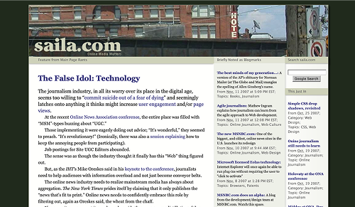 saila.com - September 6, 2007 to late 2012